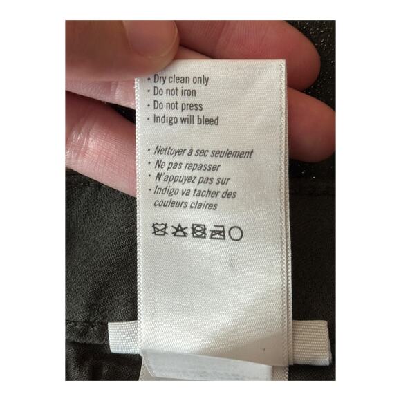 Paige Claudine Cropped Flare Pants Dark Taupe Glitter size 33 - Picture 6 of 6